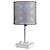Modern Perforated Metal Table Lamp 3D model small image 2
