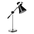 Vintage Metal Desk Lamp 3D model small image 1