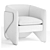 Elegant West Elm Thea Chair 3D model small image 3