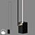 Elegant Carrée Floor Lamp 3D model small image 1