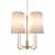 Kristen Gold Chandelier in Minimalist Design 3D model small image 2