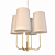 Kristen Gold Chandelier in Minimalist Design 3D model small image 3