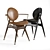 Elegant Circle Dining Chair: Overgaard & Dyrman 3D model small image 2