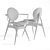 Elegant Circle Dining Chair: Overgaard & Dyrman 3D model small image 4