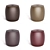 Jellybean Leather Pouffe - 4 Color Options 3D model small image 1