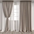 Elegant Vray Corona Curtain 3D model small image 1