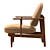 Sleek Lounge Chair: Modern Comfort in Every Millimeter 3D model small image 2