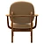 Sleek Lounge Chair: Modern Comfort in Every Millimeter 3D model small image 3