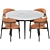 Stylish Oleandro Dining Set: Modern Elegance 3D model small image 2