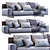 Luxury Kobe Leather Sofa - Coco Republic 3D model small image 3