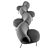 Maki Easy Chair: Minimalistic Diversity 3D model small image 3