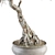 Zen Bonsai Set: Indoor Plant in Pot 3D model small image 2