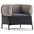Quadrotta Armchair: Sleek and Stylish Lounge Chair 3D model small image 1