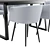 Modern Alina Dining Chair and Sheffilton Table Set 3D model small image 4