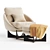 Lido Armchair: Sleek, Stylish Seating Solution 3D model small image 1