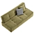 Modern 3-Seater Sofa Bed 3D model small image 4