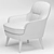 Elegant Caravel Armchair: Stylish, Comfortable, and Versatile 3D model small image 4