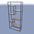 Industrial Loft Minimalist Bookshelf 3D model small image 1