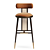 Sleek Blakey Bar Chair 3D model small image 2