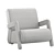 Sleek Comfort Base Easy Chair 3D model small image 3