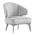 Retro-inspired Aston Armchair: Craftsmanship at its Finest 3D model small image 3