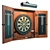 Premium Dartboard Set 3D model small image 1