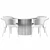 Elegant Stella Dining Set 3D model small image 3