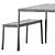 Hay Balcony Bench & Table Set 3D model small image 2