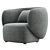 Sleek Swell Armchair - Grado Design 3D model small image 1