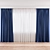 Luxury Silk Curtains 3D model small image 2