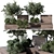 Parklet Oasis: Bushes & Trees 3D model small image 1