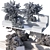 Parklet Oasis: Bushes & Trees 3D model small image 7
