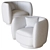 Eichholtz Roxy Swivel Chair: Sleek, Elegant Design 3D model small image 3