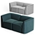 Organic Comfort: Flora 2-Seater Sofa 3D model small image 3