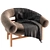 Elegant Loop Lounge Chair 3D model small image 1