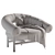 Elegant Loop Lounge Chair 3D model small image 4