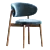 Oleandro Chair: Modern Wood Elegance 3D model small image 3