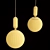 Elegant ABALLS Pendant Light 3D model small image 2