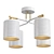 Escada 1124 4P: Elegant Ceiling Chandelier 3D model small image 1