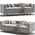 Modern 2 Seater Sofa: Tyrell 02 3D model small image 3