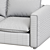Lotus Deep Low Grande Sofa: Luxurious Comfort in a Stylish Design 3D model small image 3