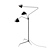 Elegant 3-Arm Floor Lamp 3D model small image 3