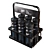 6-Bottle Sports Bottle Holder: Convenient and Stylish 3D model small image 3