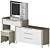 Sleek KAITLYN Modern Vanity Set 3D model small image 3