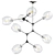 Elegant Nexpo 8-Light Chandelier 3D model small image 1