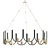 Elegant Arteriors France Chandelier 3D model small image 1