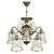 Freya Bronze Chandelier: Elegant Classic Design 3D model small image 3