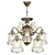 Freya Bronze Chandelier: Elegant Classic Design 3D model small image 4