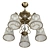 Freya Bronze Chandelier: Elegant Classic Design 3D model small image 5