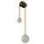 Elegant Adige Gold Wall Lamp 3D model small image 2